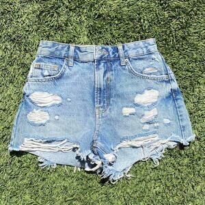 Bershka High Waisted Jorts Womens size 02